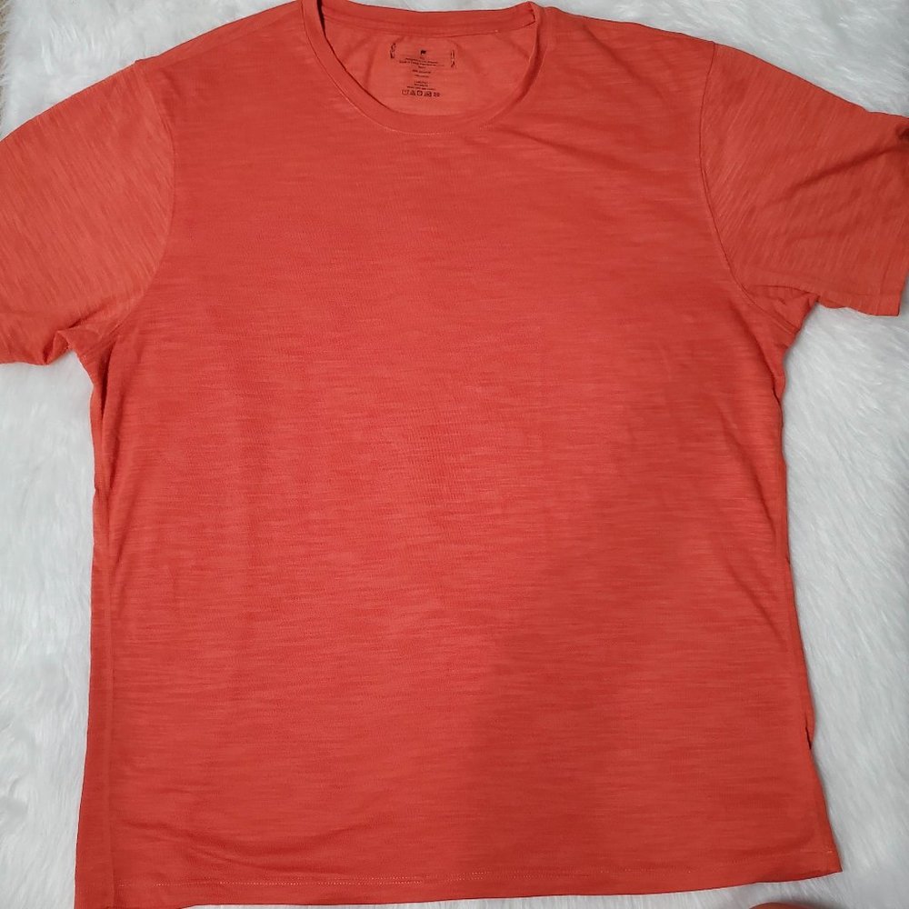 Fabletics The Front Row Training Tee, Orange, XXL